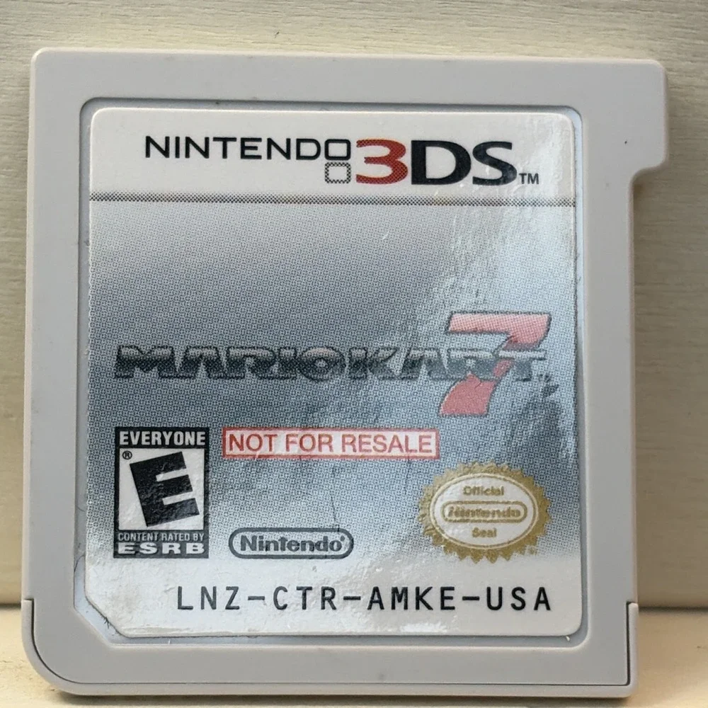 Mario Kart 7 - Nintendo 3DS NOT FOR RESALE - STORE DEMO CART. MINT - T&W